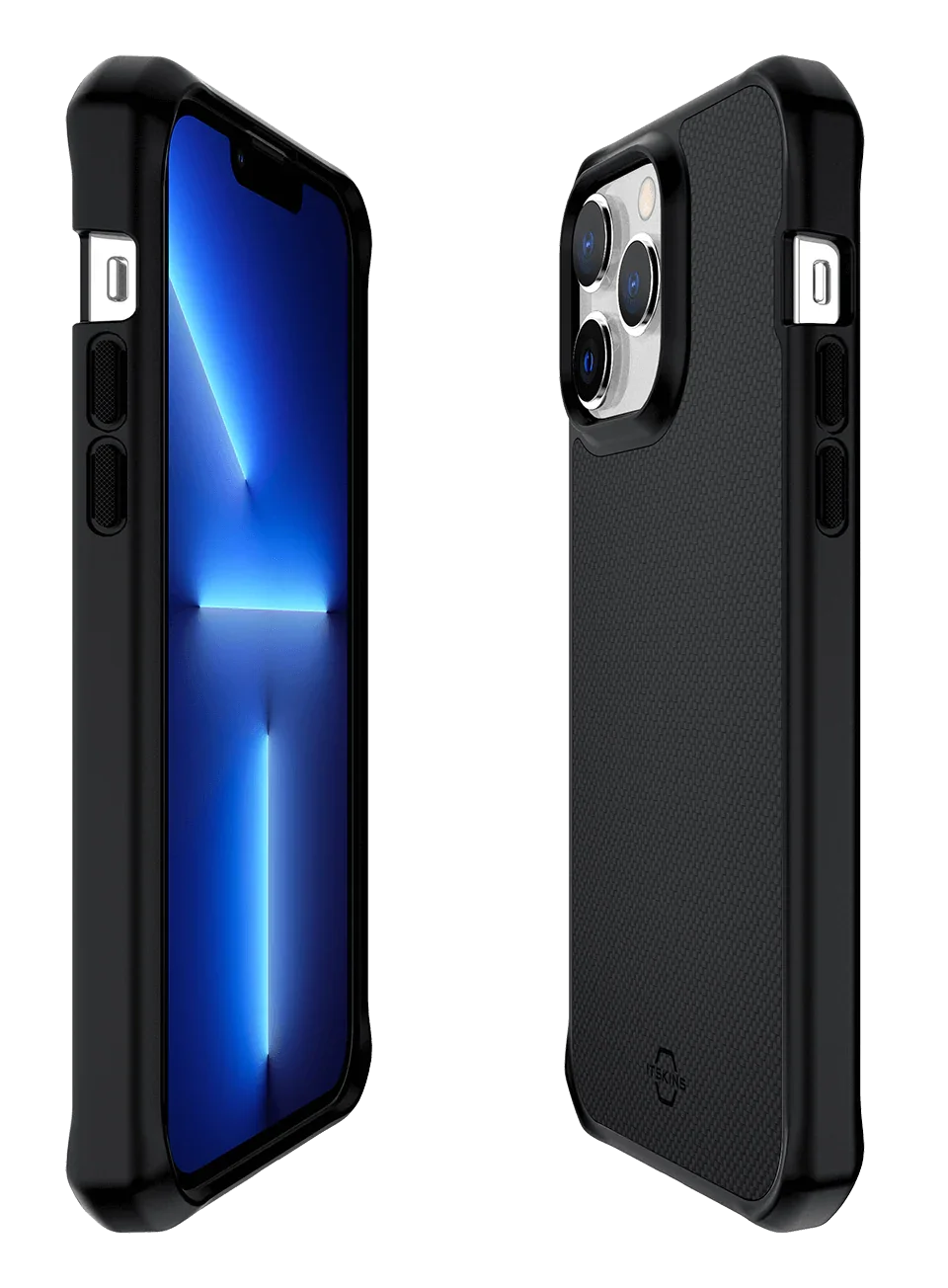 Itskins Ballistic Carbon iPhone 14 Pro Max Magsafe Case - Black - Tashqila Itskins Ballistic Carbon iPhone 14 Pro Max Magsafe Case - Black - Tashqila